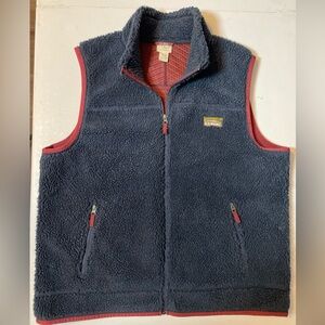 L.L. Bean Men's  2XL Mountain Pile Fleece Vest 502429 - Navy *RARE*